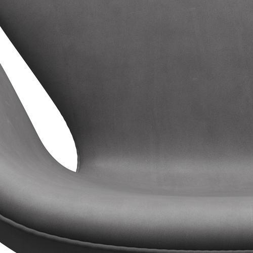 Fritz Hansen Swan Lounge Chair, Silver Grey/Embrace Chocolate