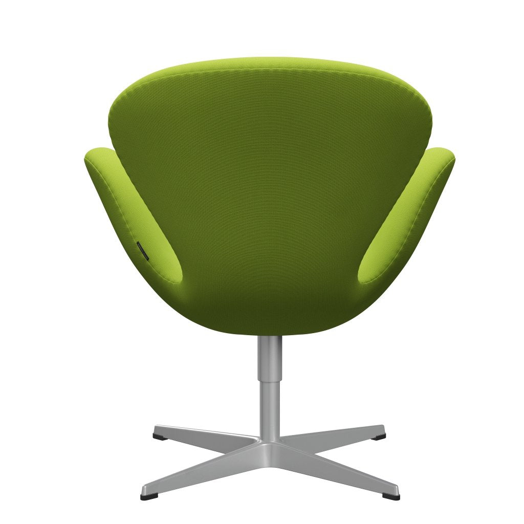 Fritz Hansen Swan Lounge Chair, Silver Grey/Fame Neon Green