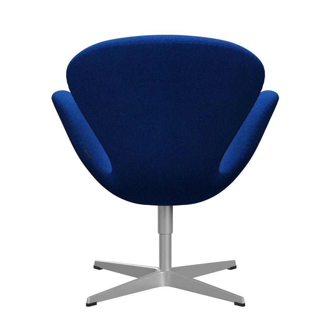 Fritz Hansen Swan Lounge Chair, Silver Grey/Hallingdal Coral Blue