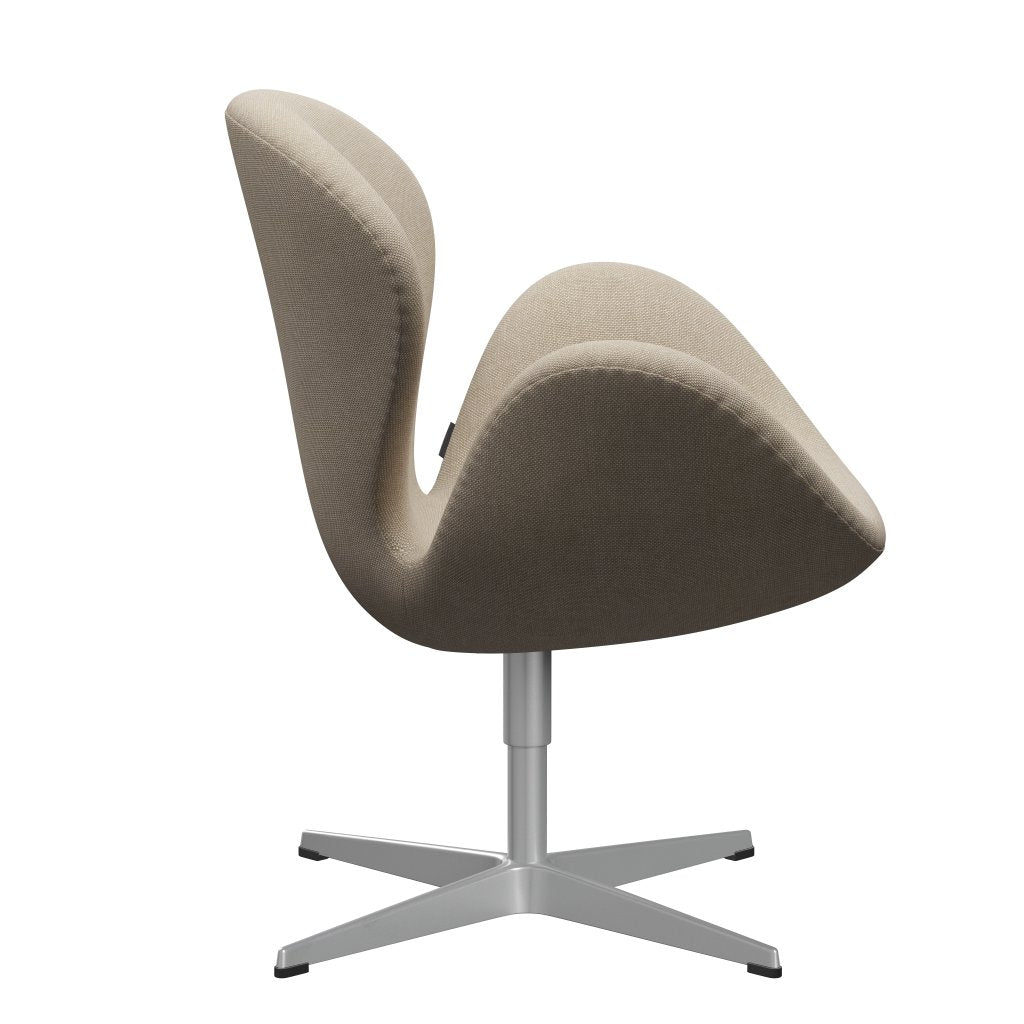 Fritz Hansen Swan Lounge stol, sølvgrå/Hallingdal sand