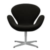 Fritz Hansen Swan Lounge stol, sølvgrå/Hallingdal sort/grå (173)