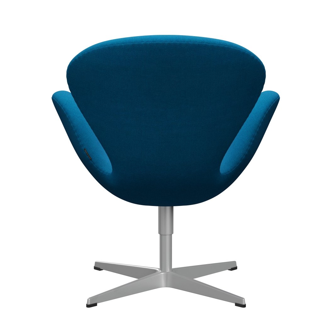 Fritz Hansen Swan Lounge Chair, Silver Grey/Hallingdal Turquoise