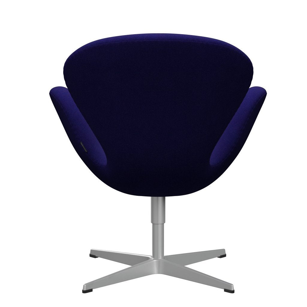 Fritz Hansen Swan Lounge stol, sølvgrå/Hallingdal Violet mørk