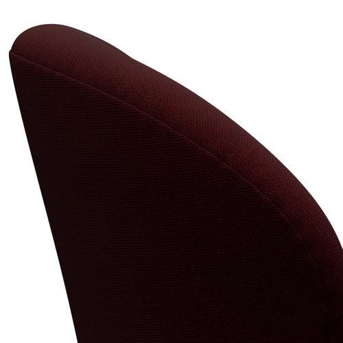Fritz Hansen Swan Lounge stol, sølvgrå/Hallingdal vin rød