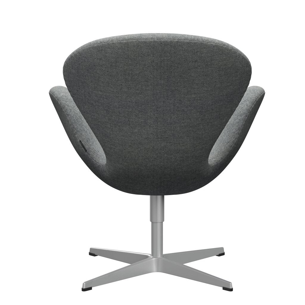 Fritz Hansen Swan Lounge Chair, Silver Grey/Hallingdal White Grey