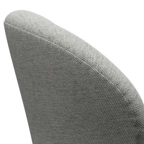 Fritz Hansen Swan Lounge Chair, Silver Grey/Hallingdal White/Grey