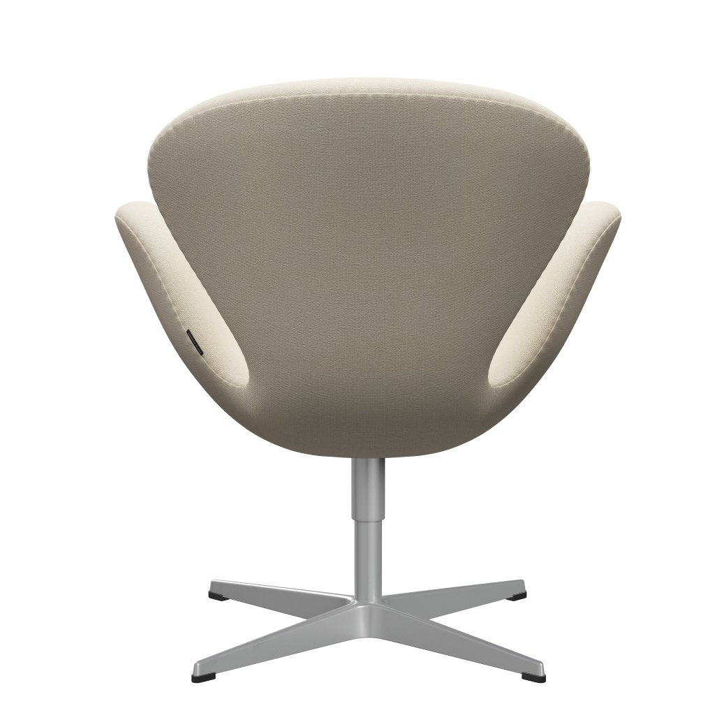 Fritz Hansen Swan Lounge Chair, Silver Grey/Hallingdal Wool White