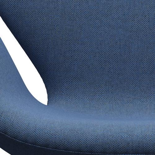 Fritz Hansen Swan Lounge stol, sølvgrå/re uldblå/naturlig