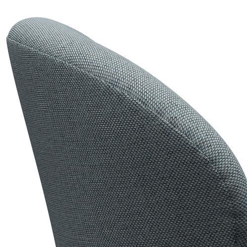 Fritz Hansen Swan Lounge stol, sølvgrå/re uld lyseblå/naturlig