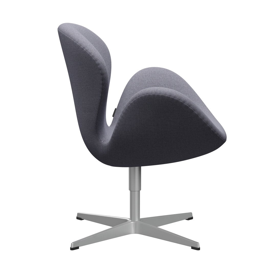 Fritz Hansen Swan Lounge Chair, Silver Grey/Re Wool Lavender/Natural