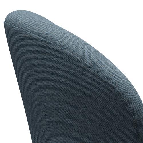 Fritz Hansen Swan Lounge Chair, Silver Grey/Re Wool Natural/Light Blue