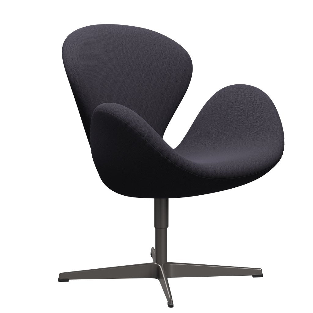 Fritz Hansen Swan Lounge Chair, Warm Graphite/Capture Blue Charcoal