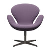 Fritz Hansen Swan Lounge Chair, Warm Graphite/Capture Light Violet