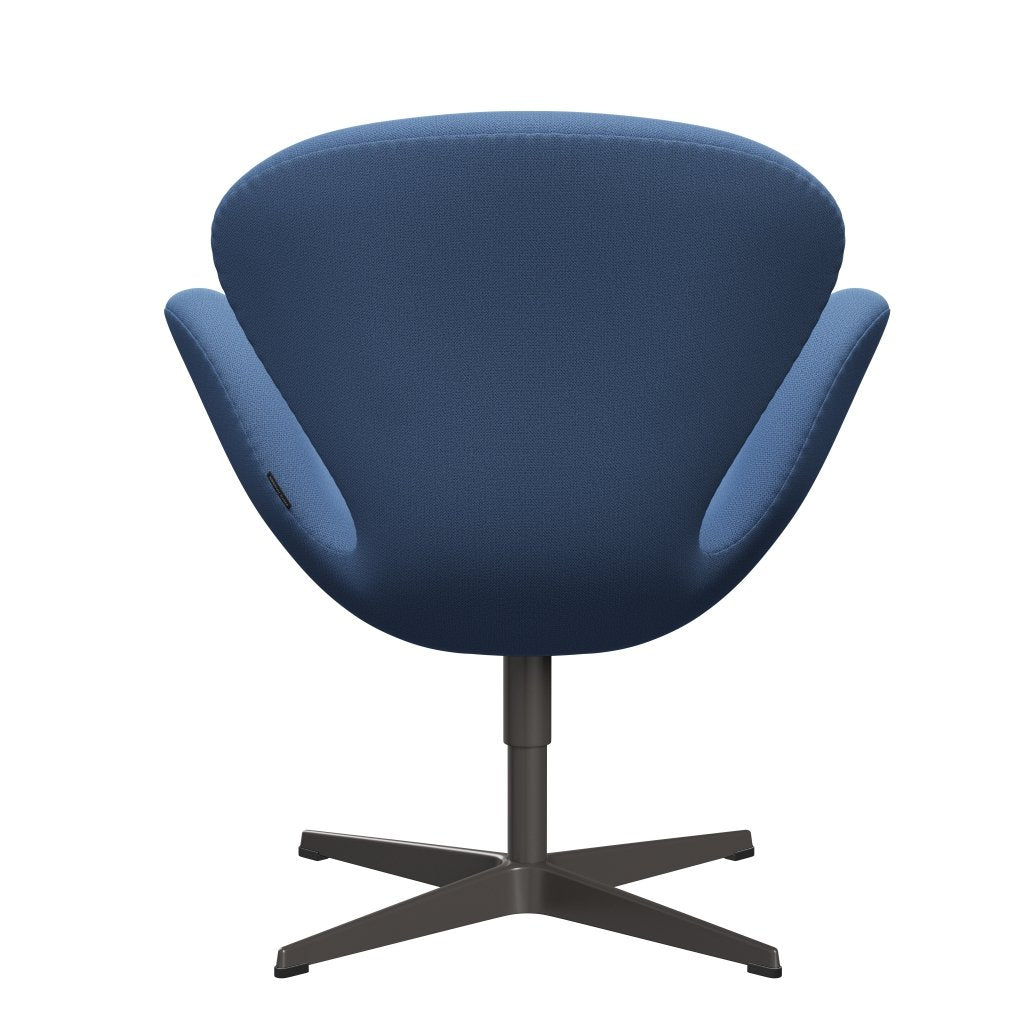 Fritz Hansen Swan Lounge Chair, Warm Graphite/Capture Instant Blue