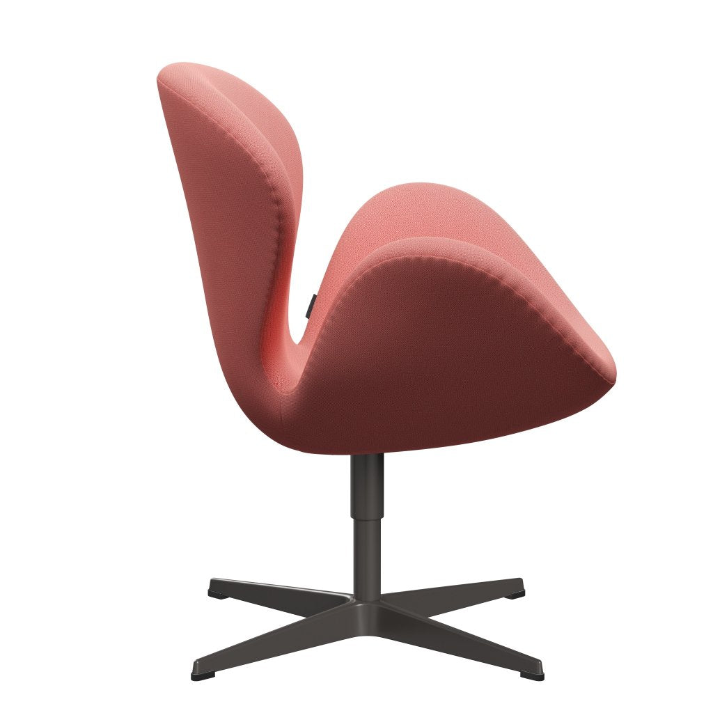 Fritz Hansen Swan Lounge Chair, Warm Graphite/Capture Coral