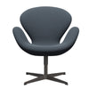 Fritz Hansen Swan Lounge Chair, Warm Graphite/Capture Petrol Blue
