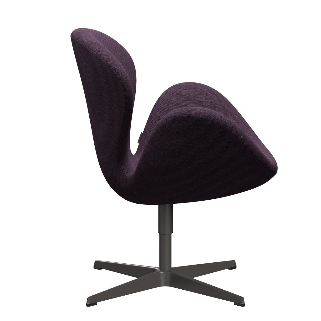 Fritz Hansen Swan Lounge stol, varm grafit/fange violet mørk