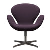 Fritz Hansen Swan Lounge stol, varm grafit/fange violet mørk