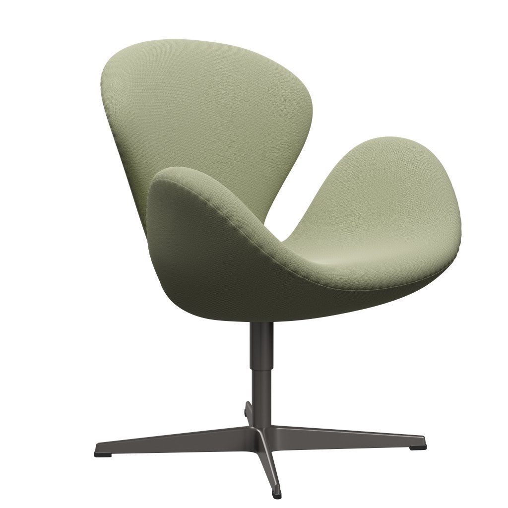 Fritz Hansen Swan Lounge stol, varm grafit/fange delikat grøn