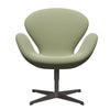 Fritz Hansen Swan Lounge Chair, Warm Graphite/Capture Delicate Green