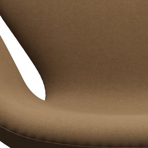 Fritz Hansen Swan Lounge Chair, Warm Graphite/Comfort Light Brown