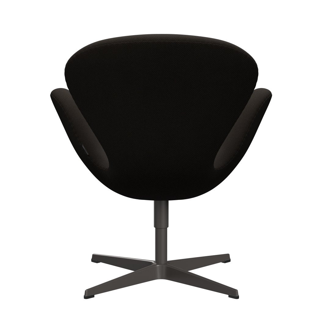 Fritz Hansen Swan Lounge Chair, Warm Graphite/Diablo Chocolate Dark
