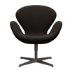 Fritz Hansen Swan Lounge Chair, Warm Graphite/Diablo Chocolate Dark