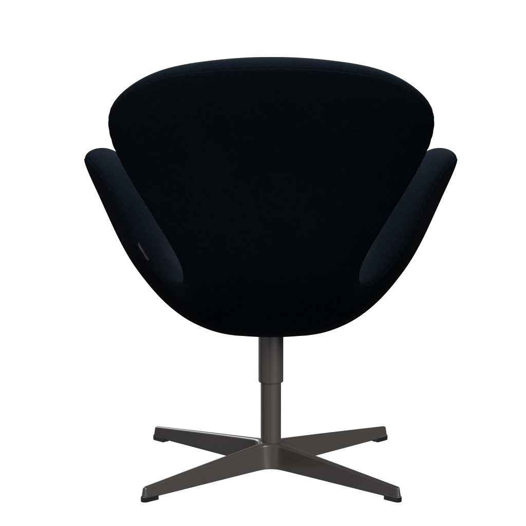 Fritz Hansen Swan Lounge Chair, Warm Graphite/Divina Dark Blue