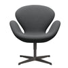 Fritz Hansen Swan Lounge Chair, Warm Graphite/Divina Dark Grey