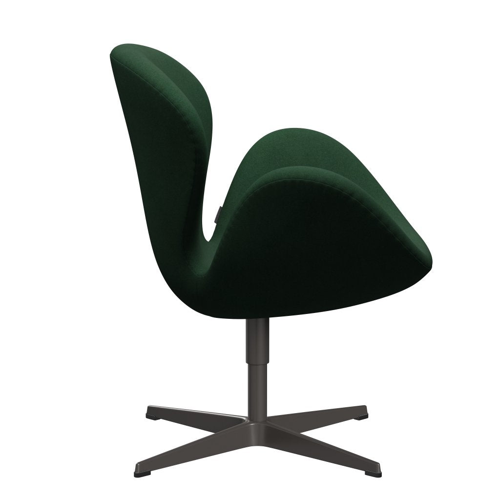 Fritz Hansen Swan Lounge stol, varm grafit/divina mørkegrøn (876)