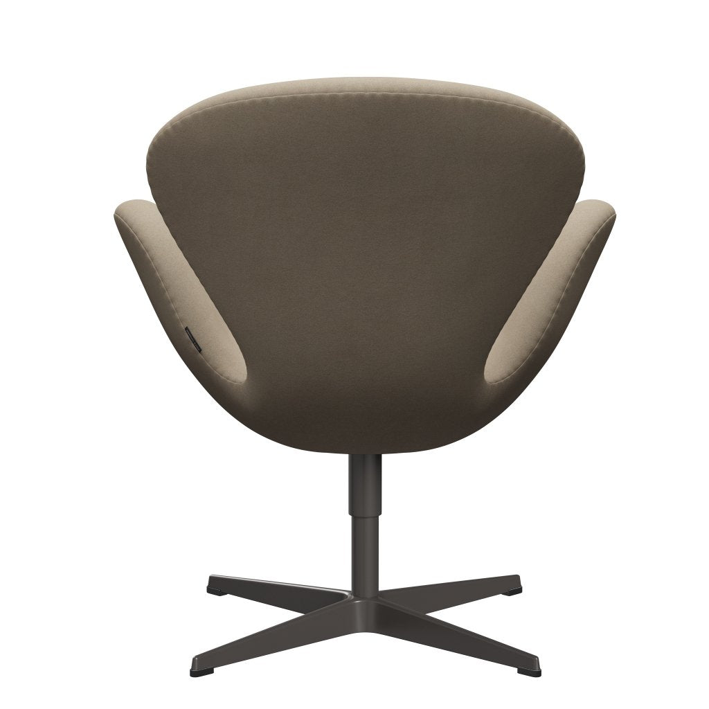 Fritz Hansen Swan Lounge Chair, Warm Graphite/Divina Light Beige