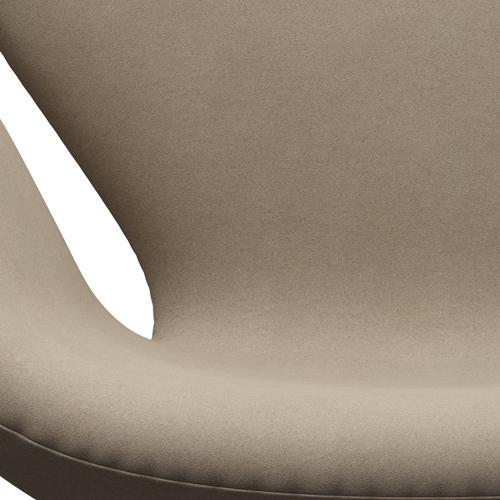Fritz Hansen Swan Lounge stol, varm grafit/divina lys beige