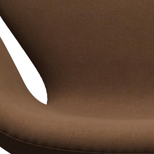Fritz Hansen Swan Lounge Chair, Warm Graphite/Divina Light Brown