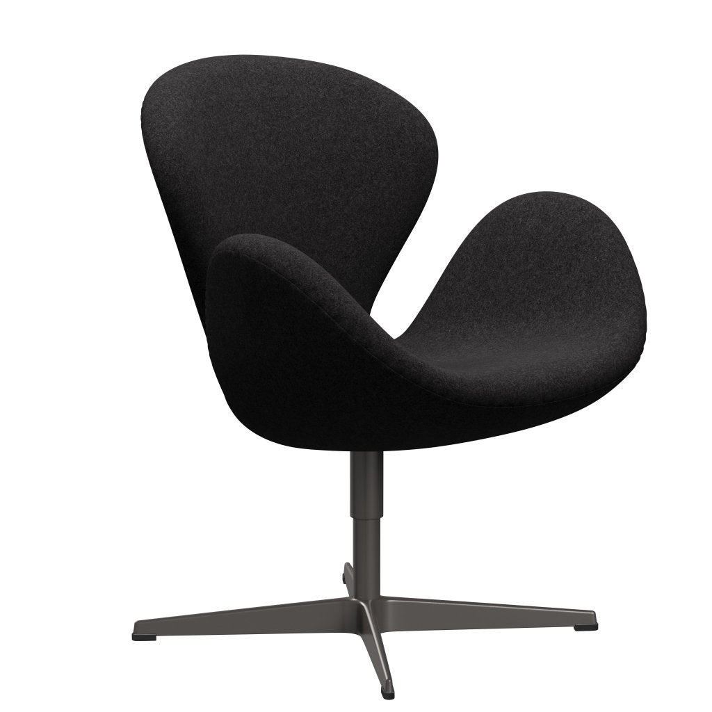Fritz Hansen Swan Lounge Chair, Warm Graphite/Divina Md Dark Grey