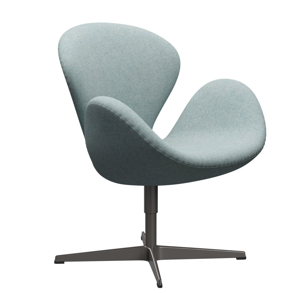 Fritz Hansen Swan Lounge Chair, Warm Graphite/Divina Md Mint