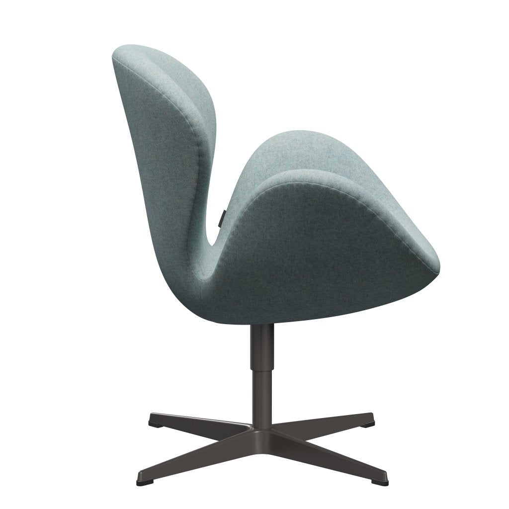 Fritz Hansen Swan Lounge Chair, Warm Graphite/Divina Md Mint