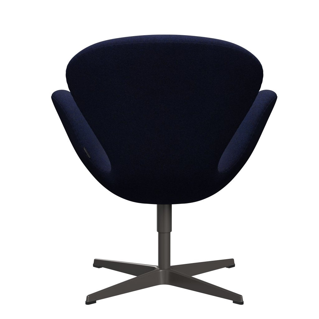 Fritz Hansen Swan Lounge Chair, Warm Graphite/Divina Md Midnight Blue
