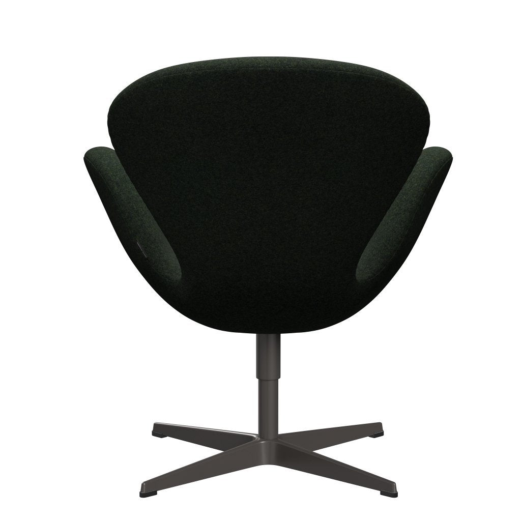 Fritz Hansen Swan Lounge Chair, Warm Graphite/Divina Md Moss Green