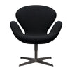 Fritz Hansen Swan Lounge Chair, Warm Graphite/Divina Md Black