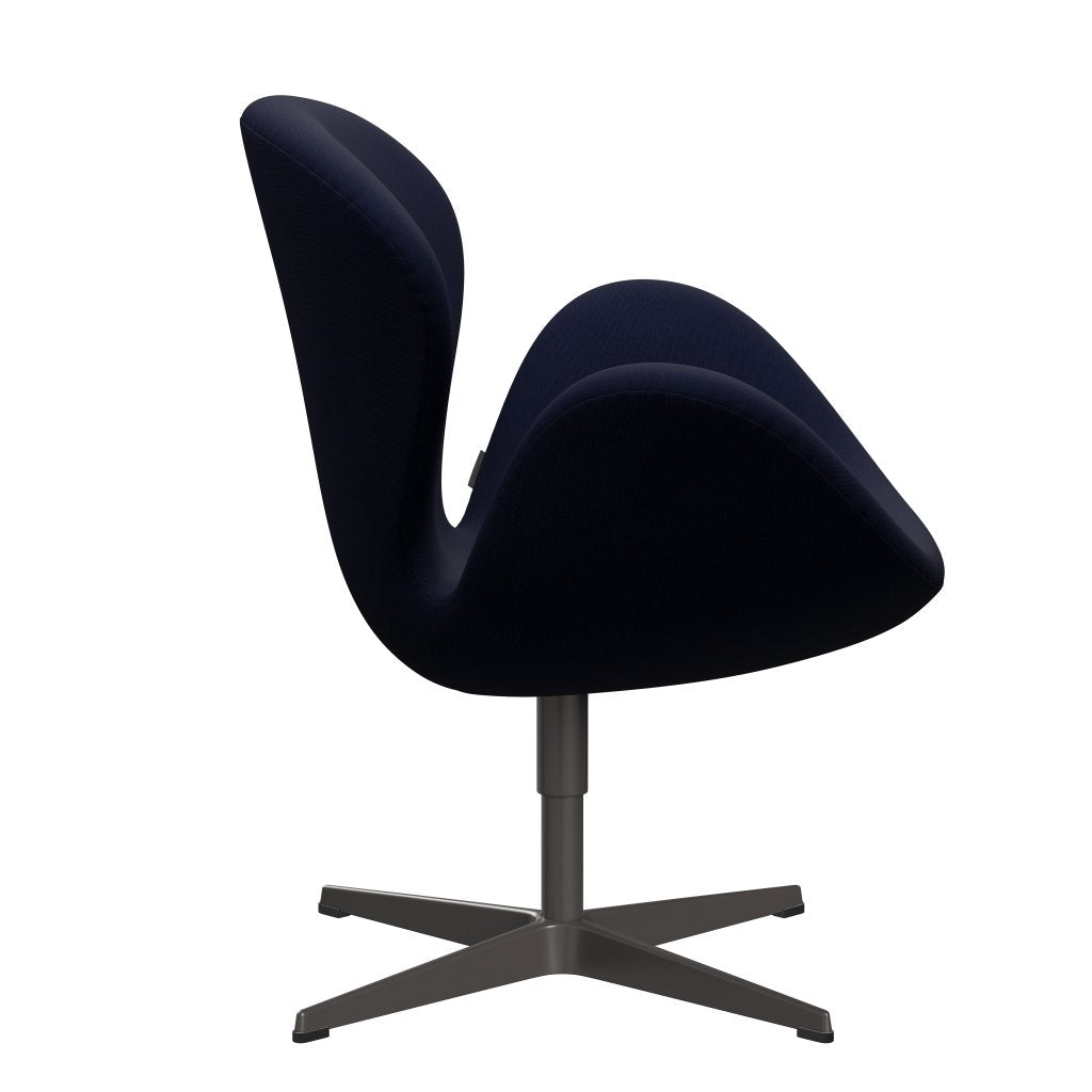 Fritz Hansen Swan Lounge Chair, Warm Graphite/Fame Black Blue