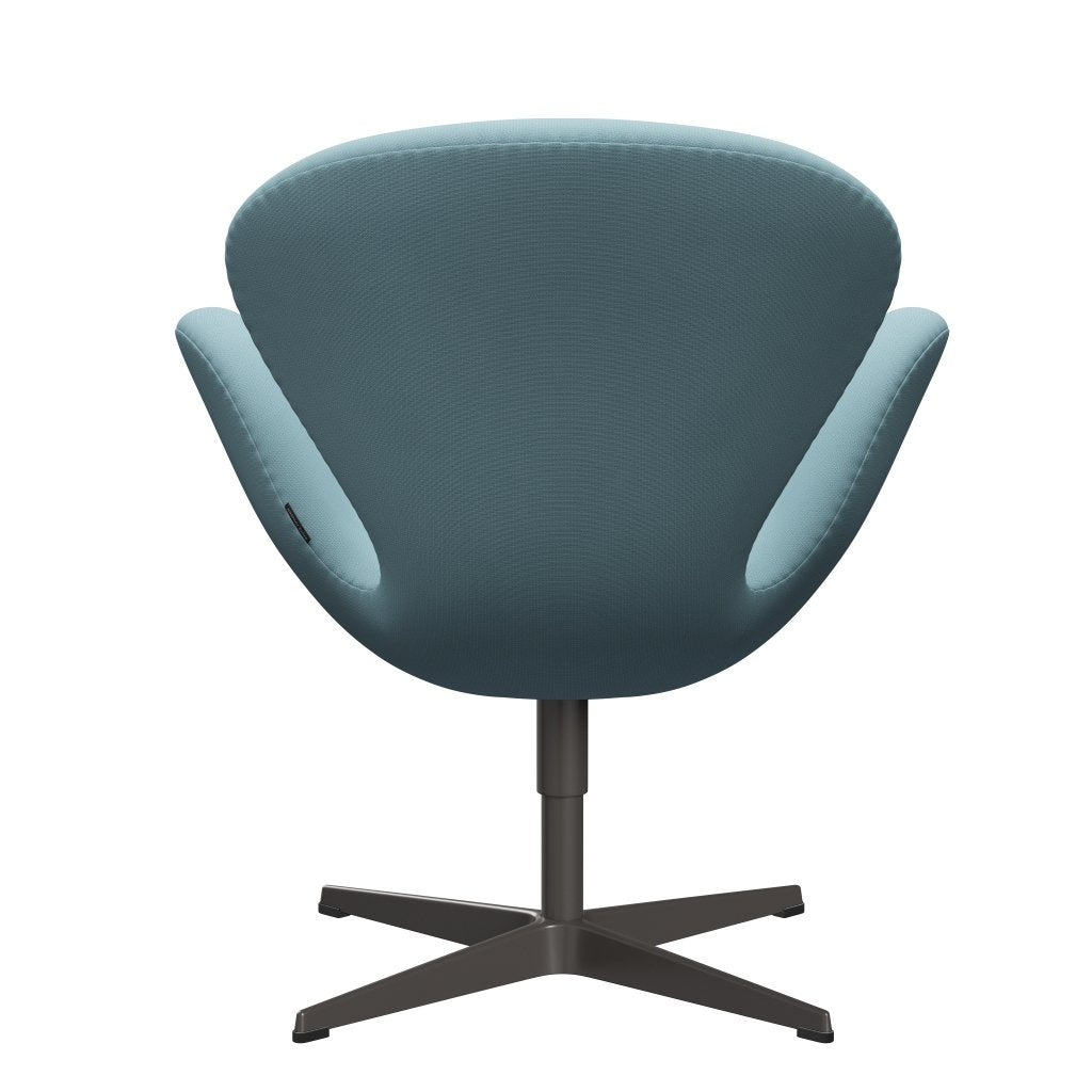 Fritz Hansen Swan Lounge Chair, Warm Graphite/Fame Turquoise Light