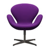 Fritz Hansen Swan Lounge Chair, Warm Graphite/Fame Violet