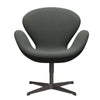 Fritz Hansen Swan Lounge Chair, Warm Graphite/Fiord Brown/Grey