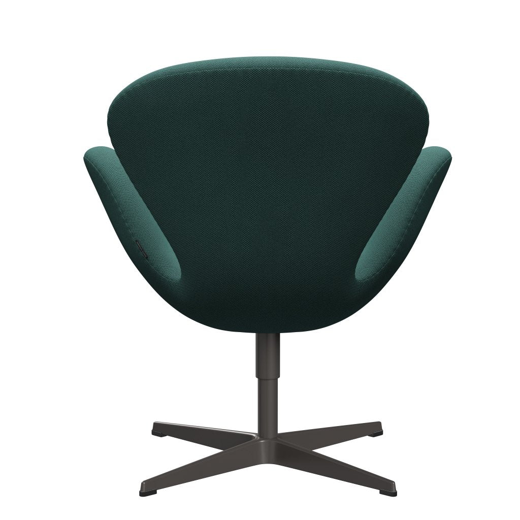 Fritz Hansen Swan Lounge Chair, Warm Graphite/Fiord Brown/Orange