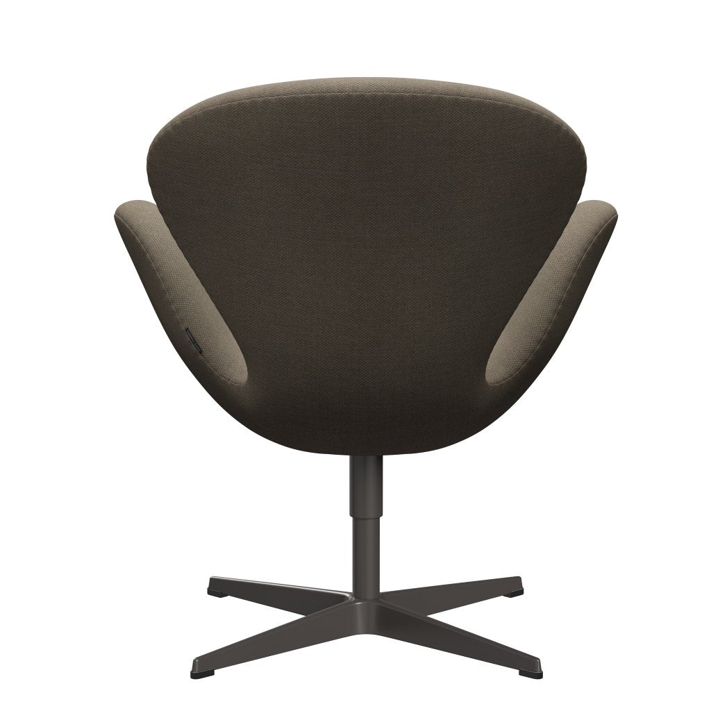 Fritz Hansen Swan Lounge Chair, Warm Graphite/Fiord Brown/Stone