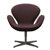 Fritz Hansen Swan Lounge Chair, Warm Graphite/Fiord Burgundy