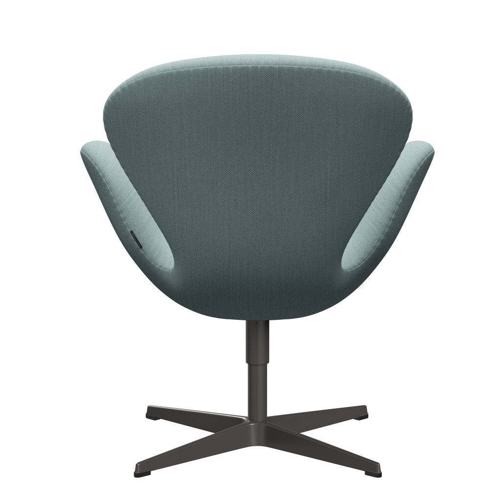 Fritz Hansen Swan Lounge Chair, Warm Graphite/Fiord Light Blue/Stone