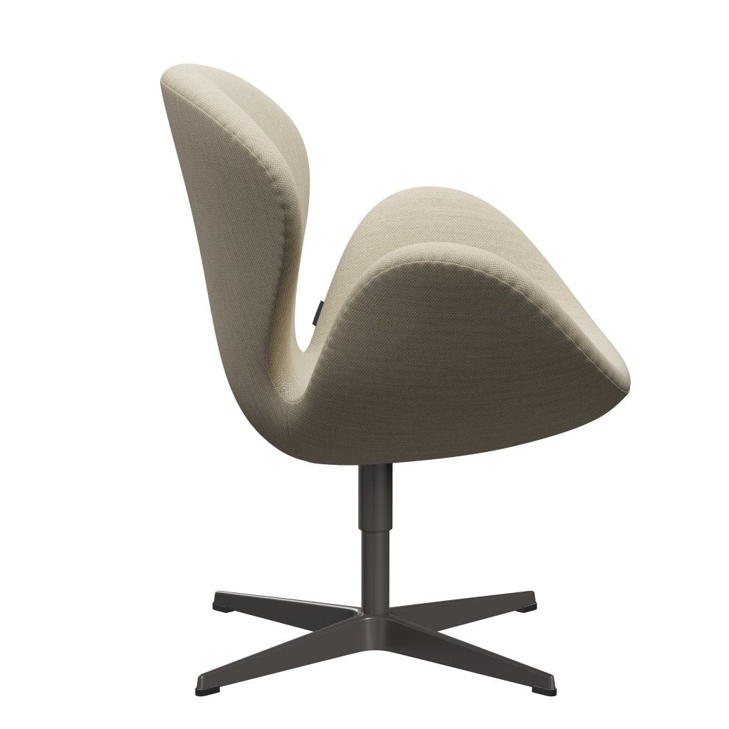 Fritz Hansen Swan Lounge Chair, Warm Graphite/Fiord Natural Sand