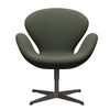Fritz Hansen Swan Lounge stol, varm grafit/fiord olivengrøn/medium grøn