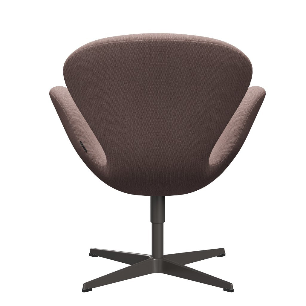 Fritz Hansen Swan Lounge Chair, Warm Graphite/Fiord Pink/Tan
